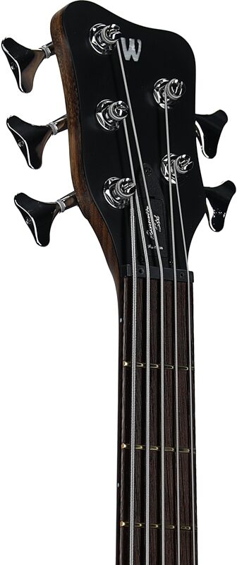 Warwick GPS Corvette Standard 5 Electric Bass, 5-String (with Gig Bag), Antique Tobacco, Serial Number GPS C 011339-23, Headstock Left Front