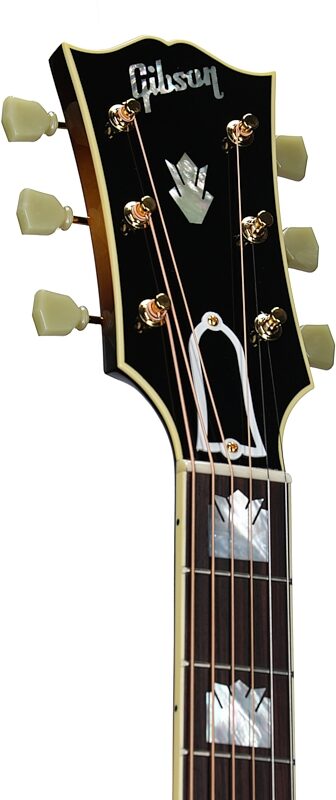 Gibson SJ-200 Original Jumbo Acoustic-Electric Guitar (with Case), Vintage Sunburst, Serial Number 22193077, Headstock Left Front
