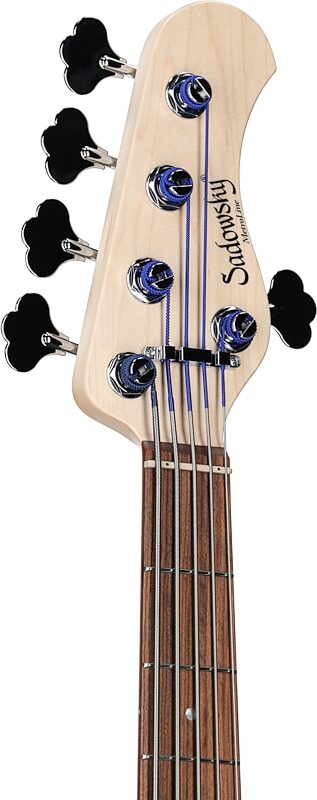 Sadowsky MetroLine 22-Fret Will Lee Signature Bass, 5-String (with Gig Bag), Almond Sunburst, Serial Number SML G 003166-23, Headstock Left Front