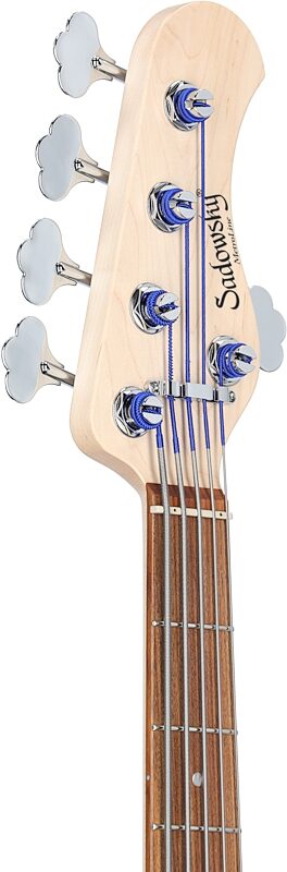 Sadowsky MetroLine 22-Fret Will Lee Signature Bass, 5-String (with Gig Bag), Bora Burst, Serial Number SML G 003219-23, Headstock Left Front