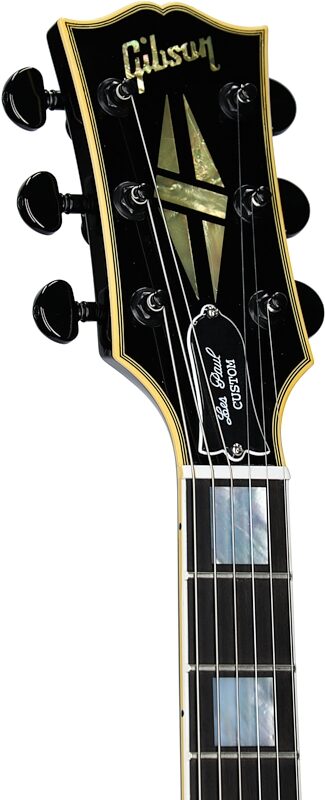 Gibson Custom Kirk Hammett 1989 Les Paul Custom Electric Guitar (with Case), Ebony, Serial Number KH 084, Headstock Left Front