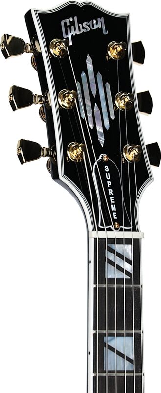 Gibson SG Supreme Electric Guitar (with Case), Ebony Burst, Serial Number 231130317, Headstock Left Front
