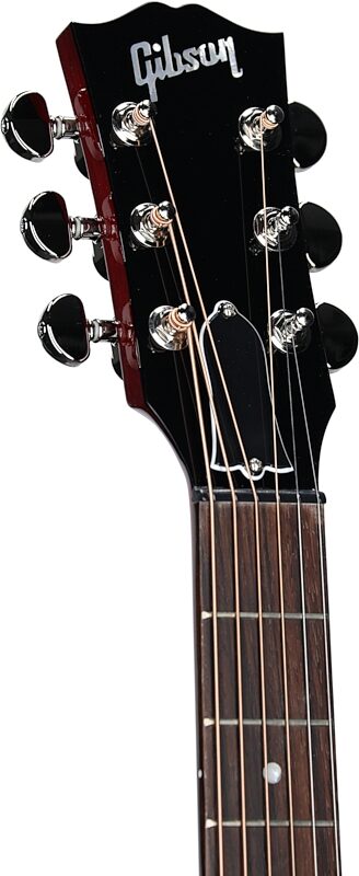 Gibson J-45 Standard Acoustic-Electric Guitar (with Case), Cherry, Serial Number 20744132, Headstock Left Front