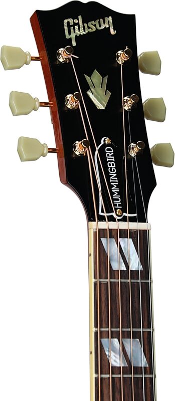 Gibson Custom Shop 1960 Hummingbird Fixed Bridge VOS Acoustic Guitar (with Case), Heritage Cherry Sunburst, Serial Number 20604012, Headstock Left Front