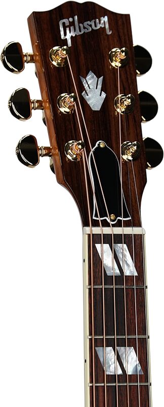 Gibson Songwriter Cutaway Acoustic-Electric Guitar (with Case), Antique Natural, Serial Number 21373063, Headstock Left Front
