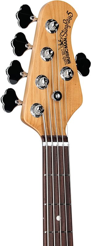 Ernie Ball Music Man StingRay 5 Special HH Electric Bass (with Case), Pacific Blue, Serial Number K02770, Headstock Left Front