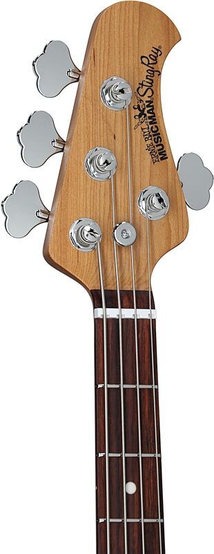 Ernie Ball Music Man StingRay Special HH Electric Bass (with Case), Pacific Blue, Serial Number K03572, Headstock Left Front