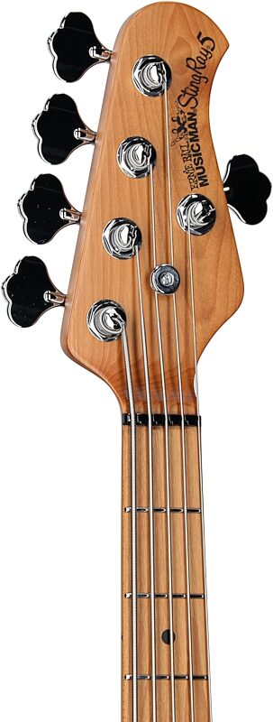 Ernie Ball Music Man StingRay 5 Special HH Electric Bass (with Case), Black, Serial Number K03587, Headstock Left Front