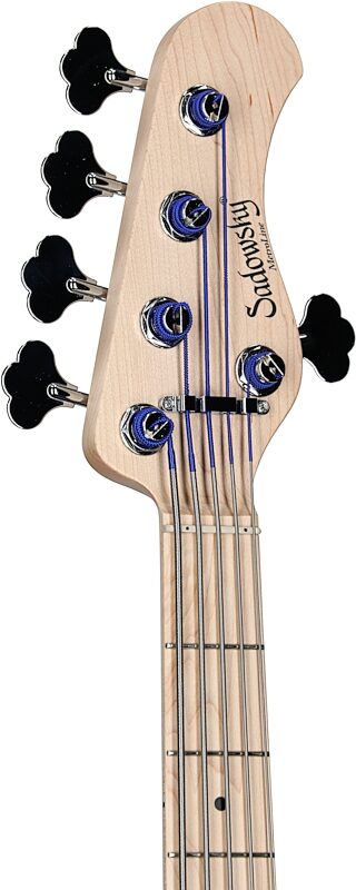 Sadowsky MetroLine 21-Fret Vintage M/J Bass, 5-String (with Gig Bag), Ocean Blue, Serial Number SML C 004007-24, Headstock Left Front