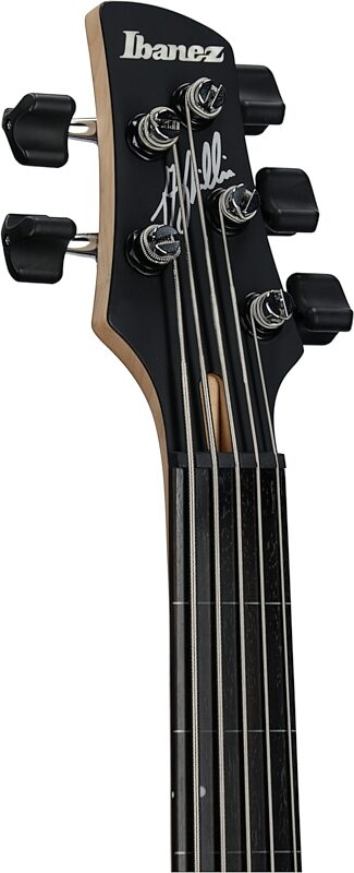 Ibanez Gary Willis 25th Anniversary Electric Bass (with Gig Bag), Silver Wave Burst, Serial Number 211P01240207100, Headstock Left Front