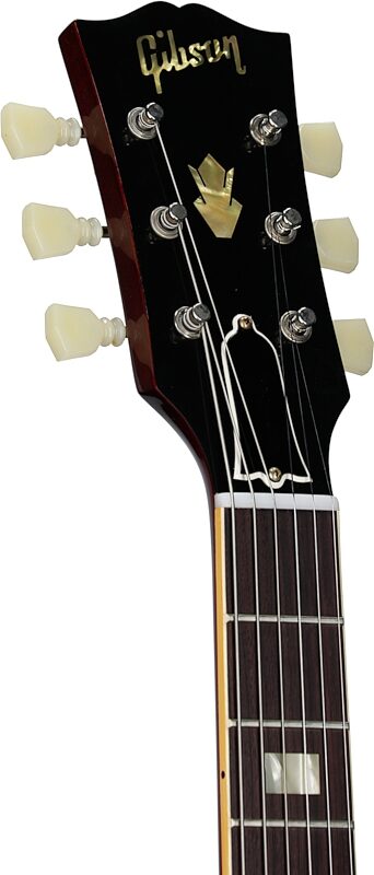 Gibson Custom '64 ES-335 Reissue VOS Electric Guitar (with Case), 60s Cherry, Serial Number 140238, Headstock Left Front