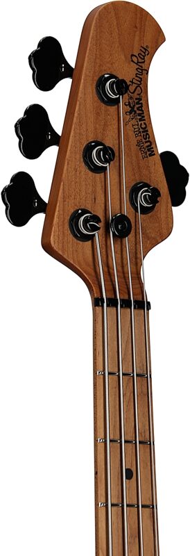 Ernie Ball Music Man StingRay Special Electric Bass (with Mono Case), Black Rock, Serial Number K04127, Headstock Left Front