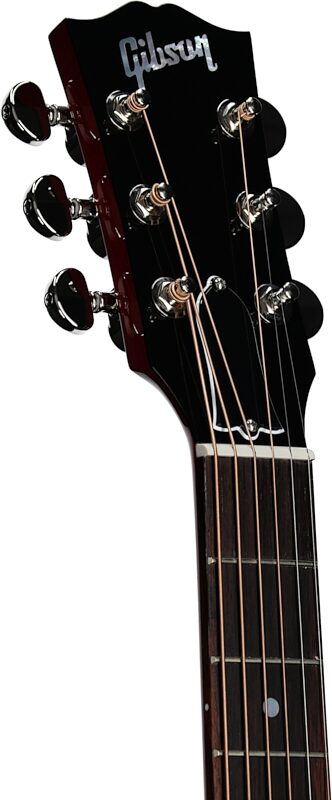 Gibson J-45 Standard Acoustic-Electric Guitar (with Case), Cherry, Serial Number 21554042, Headstock Left Front