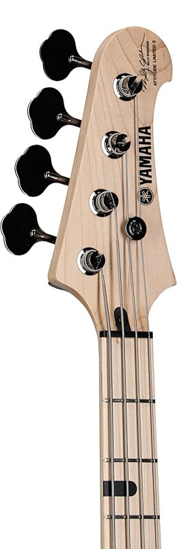 Yamaha Billy Sheehan Attitude Limited 3 Electric Bass (with Case), Black, Serial Number IKK058E, Headstock Left Front