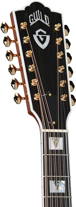 Guild F-512E Jumbo Maple Acoustic-Electric Guitar, 12-String (with Case), New, Serial Number C240680, Headstock Left Front