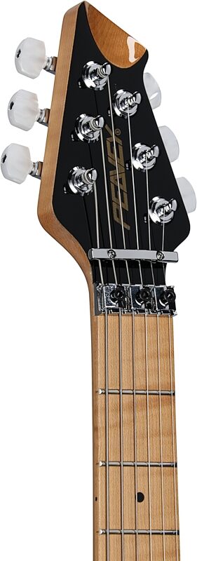 Peavey HP 2 Electric Guitar (with Case), Transparent Black, Serial Number 0ARCEC2000988, Headstock Left Front