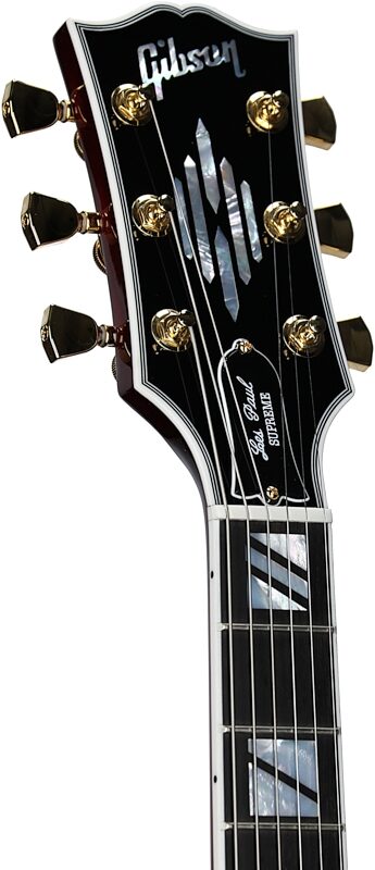 Gibson Les Paul Supreme AAA Figured Electric Guitar (with Case), Wine Red, Serial Number 213040152, Headstock Left Front