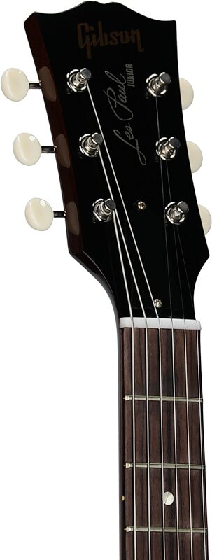 Gibson Custom 1957 Les Paul Junior Reissue Electric Guitar (with Case), Vintage Sunburst, Serial Number 741512, Headstock Left Front