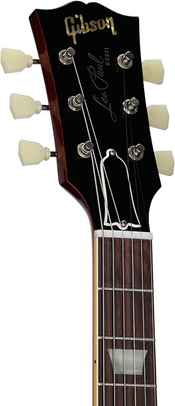 Gibson Custom 1958 Les Paul Standard Reissue Electric Guitar (with Case), Washed Cherry Sunburst, Serial Number 841182, Headstock Left Front