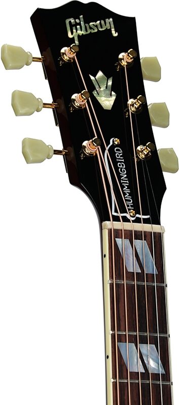 Gibson Hummingbird Original Acoustic-Electric Guitar (with Case), Antique Natural, Serial Number 22004156, Headstock Left Front