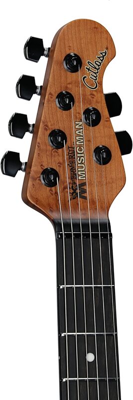 Ernie Ball Music Man Jason Richardson Cutlass HT Electric Guitar, (with Gig Bag), Kokiri Flat, Serial Number S10864, Headstock Left Front