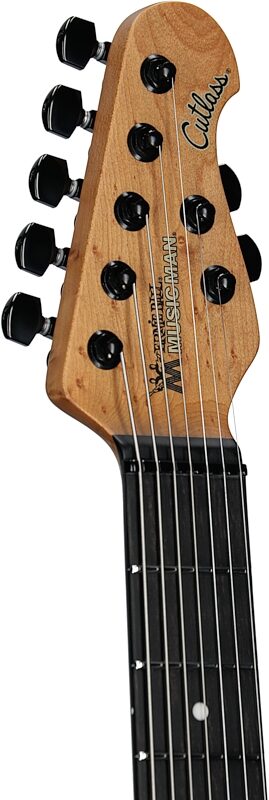 Ernie Ball Music Man Jason Richardson Cutlass HT Electric Guitar, 7-String (with Gig Bag), Kokiri Forest Green, Serial Number S10845, Headstock Left Front