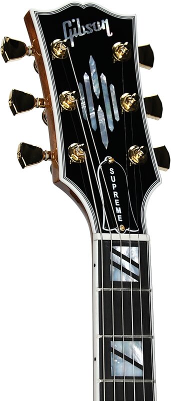 Gibson ES-335 Supreme Figured Top Electric Guitar (with Case), Seafoam Green, Serial Number 222140079, Headstock Left Front
