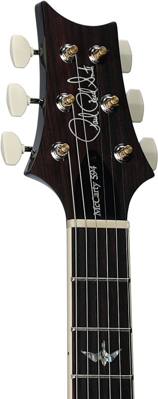 PRS Paul Reed Smith McCarty 594 Electric Guitar (with Case), Faded Blue Jean Wraparound Smoke, Serial Number 0385714, Headstock Left Front