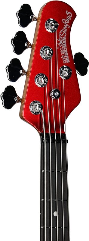 Ernie Ball Music Man StingRay 5 Special Electric Bass, 5-String (with Case), Candyman, Serial Number K04603, Headstock Left Front