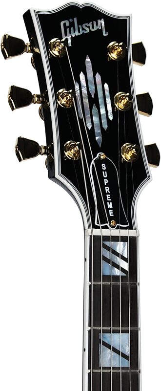 Gibson SG Supreme Electric Guitar (with Case), Ebony Burst, Serial Number 213640038, Headstock Left Front