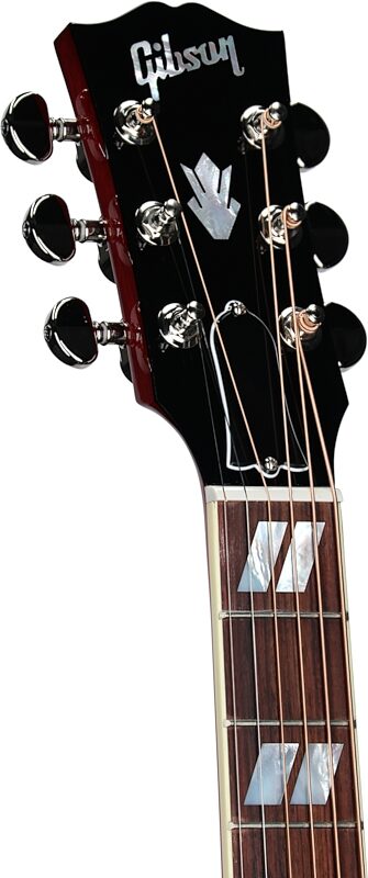 Gibson Hummingbird Standard Acoustic-Electric Guitar, Left-Handed (with Case), Vintage Cherry Sunburst, Serial Number 22574129, Headstock Left Front