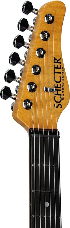Schecter Japan PT Classic Electric Guitar (with Case), Transparent Fade Burst, Serial Number J22-09197, Headstock Left Front