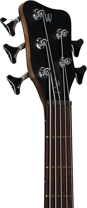 Warwick GPS Corvette Standard 5 Electric Bass, 5-String (with Gig Bag), Bubinga, Serial Number GPSA00963322, Headstock Left Front