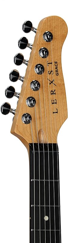 Godin Lerxst Grace Vega Electric Guitar (with Case), Red, Serial Number 24310883, Headstock Left Front