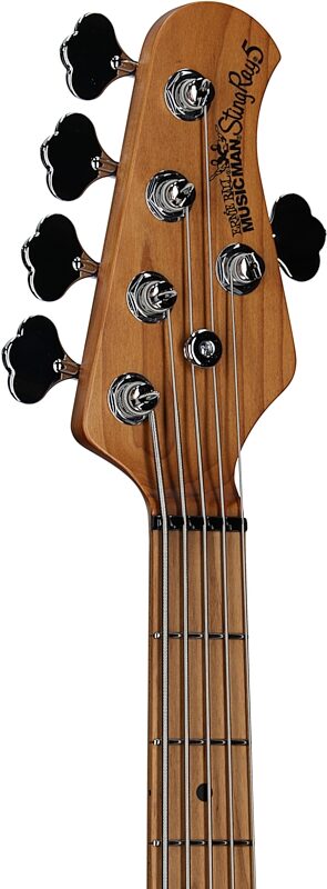 Ernie Ball Music Man StingRay 5 Special HH Electric Bass (with Case), Black, Serial Number K05817, Headstock Left Front