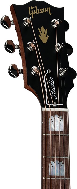 Gibson SJ-200 Studio Walnut Jumbo Acoustic-Electric Guitar (with Case), Walnut Burst, Serial Number 23554140, Headstock Left Front