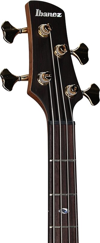 Ibanez SR5500 Prestige Electric Bass (with Case), Mocha Flat, Serial Number F2434042, Headstock Left Front