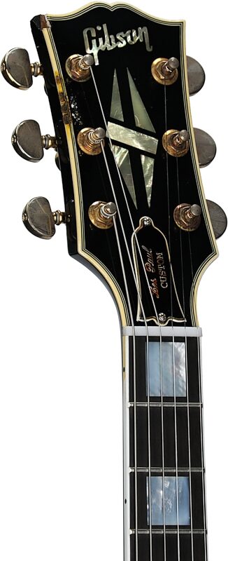 Gibson Custom Shop Eric Clapton 1958 Les Paul Custom Electric Guitar, Ebony, Serial Number EC 052, Headstock Left Front