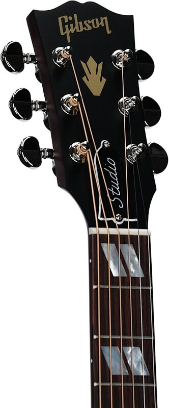 Gibson Hummingbird Studio EC Acoustic-Electric Guitar (with Case), Tri-Burst Satin, Serial Number 22884048, Headstock Left Front
