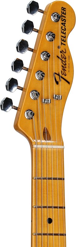 Fender Stories Mike Campbell Telecaster Electric Guitar, Maple Fingerboard (with Case), Red Dog, Serial Number MC240104, Headstock Left Front