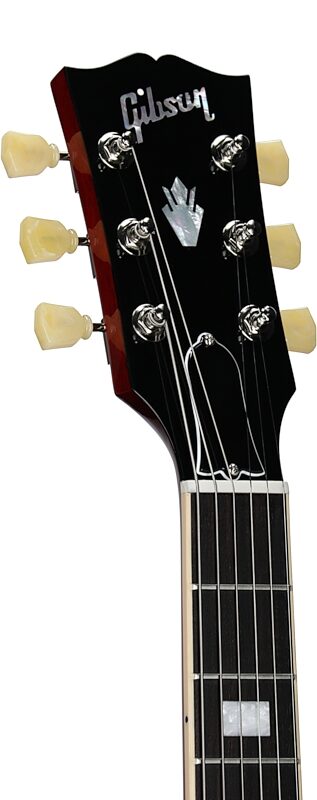 Gibson ES-335 Figured Electric Guitar (with Case), Sixties Cherry, Serial Number 202950209, Headstock Left Front