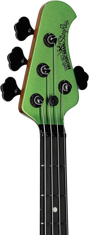 Ernie Ball Music Man StingRay Special Electric Bass (with Mono Case), Kiwi Green, Serial Number K06005, Headstock Left Front