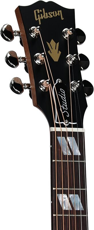 Gibson Hummingbird Studio Rosewood Acoustic-Electric Guitar, Satin Natural, Serial Number 20645108, Headstock Left Front