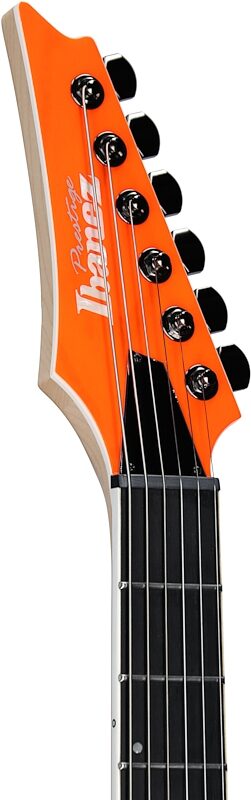 Ibanez RGR5221 Prestige Electric Guitar (with Case), Transparent Fluorescent Orange, Serial Number 210002F2508104, Headstock Left Front