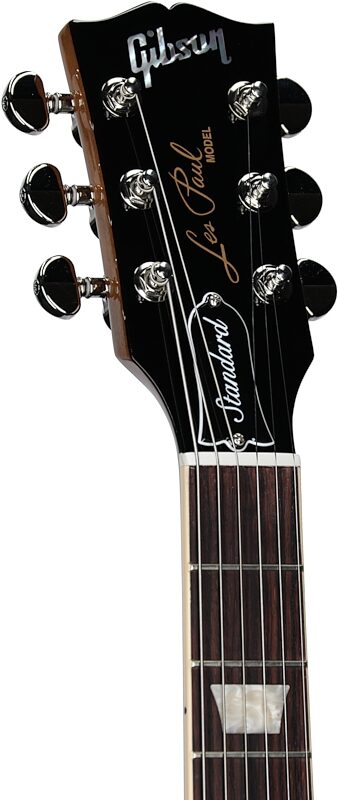 Gibson Les Paul Standard 60s Custom Color Electric Guitar, Figured Top (with Case), Honey Amber, Serial Number 205350081, Headstock Left Front