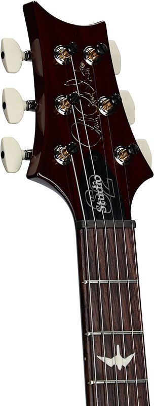 PRS Paul Reed Smith S2 Studio Electric Guitar, Dark Cherry Sunburst, Serial Number S2080978, Headstock Left Front
