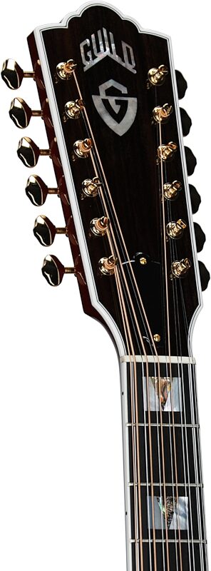 Guild F-512E Acoustic-Electric Guitar, 12-String (with Case), Antique Burst, Serial Number US250450, Headstock Left Front