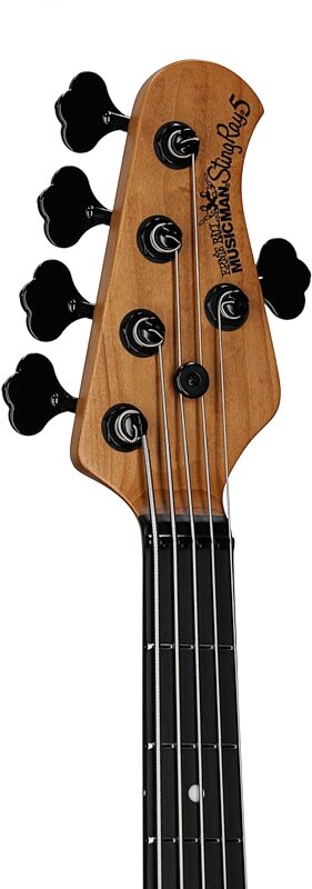 Ernie Ball Music Man StingRay 5 Special Electric Bass, 5-String (with Case), Brulee, Ebony Fretboard, Serial Number K07626, Headstock Left Front