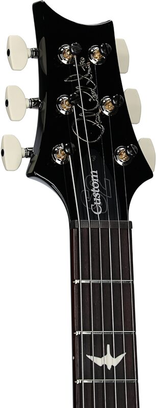 PRS Paul Reed Smith S2 Custom 24 Gloss Pattern Thin Electric Guitar (with Gig Bag), Faded Gray Black Blue Smokeburst, Serial Number S2081827, Headstock Left Front
