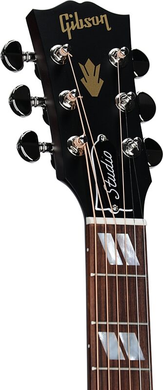 Gibson Hummingbird Studio EC Acoustic-Electric Guitar (with Case), Tri-Burst Satin, Serial Number 21145020, Headstock Left Front